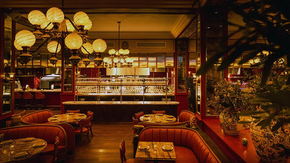 The dining room at Mother Wolf in Hollywood